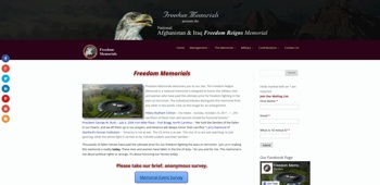 Freedom Memorials Home Page